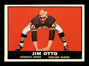 1961 Topps #182 Jim Otto RC EX+ X2915554