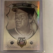 George Brett 2014 Panini Hall Of Fame #80 34/75