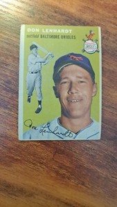 1954 Topps Set-Break #157 Don Lenhardt EX-EXMINT Baltimore Orioles 