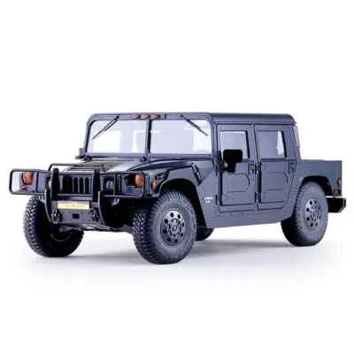 RC 1/12 HUMMER Humvee H1 Pick Up  2-Speed 4X4 4WS *RTR* -BLACK- - Image 1 of 4