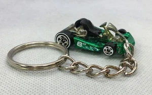 GO KART     (green)    CUSTOM MADE DIE-CAST KEY CHAIN KEYCHAIN - Foto 1 di 6