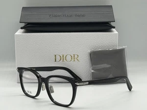 NEW CHRISTIAN DIORBLACKSUITO S20F 1000 SHINY BLACK AUTHENTIC EYEGLASSES 52-19 - Picture 1 of 5