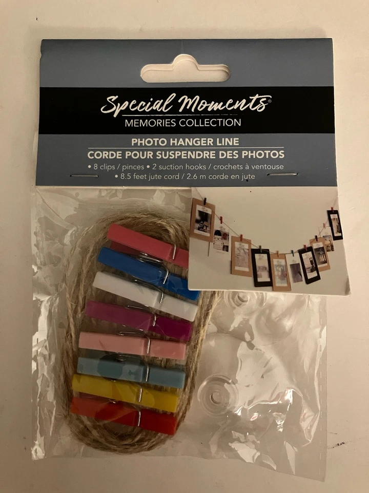 Special Moments Photo Hanger Rustic Twine Line 8.5 Feet Dorm Bedroom Decor - Image 1 of 2