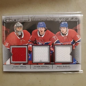 2021-22 UD Black Diamond Diamond Mine Triple Relics Price/Toffoli/Suzuki - Bild 1 von 2