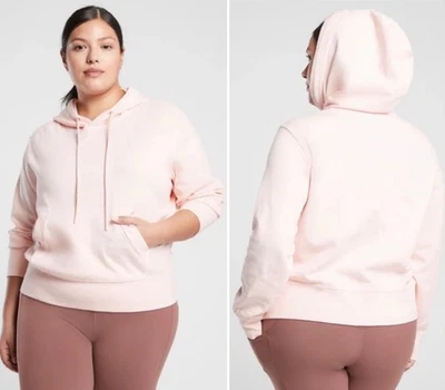 NWT Athleta Sundown Hoodie Sweatshirt 2X 20-22W Ballerina Gown Organic Cotton - Image 1 of 4