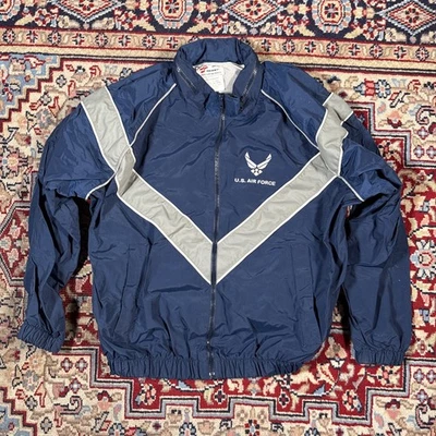 Cortavientos Air Force JWOD Skilcraft Azul Con Capucha Malla Forrada XS Foto 1 de 4