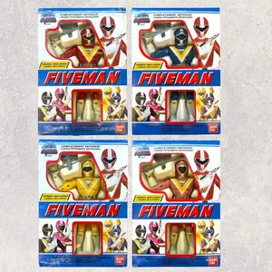 Juego de figuras de acción vintage Bandai 1990 Chikyu Sentai Fiveman 8" hechas en Taiwán - Imagen 1 de 2