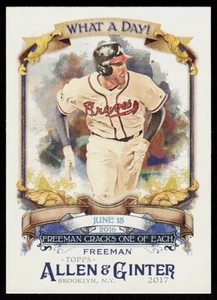 2017 Topps Allen & Ginter Freddie Freeman #WAD-79 BASEBALLKARTE Braves - Bild 1 von 2