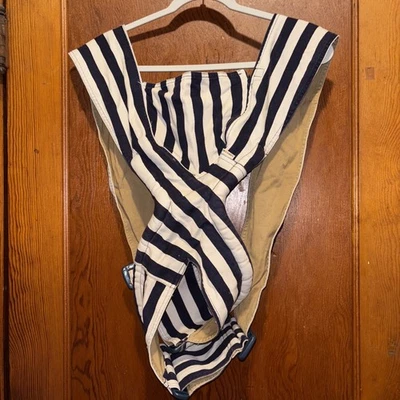 Portabebés Algodón Caramelo Envolvente Rayas Azul y Blanco Foto 1 de 3