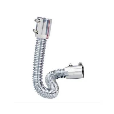 -2 Summit 390124 Radiator Hose Polished Stainless Hose Polished Ends 24" Length Foto 1 de 4