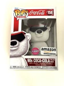 Funko Pop! AD Icons Coca Cola 90er Eisbär beflockt #158 Amazon Exclusive - Bild 1 von 5