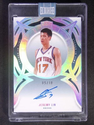 Panini Eminence Jeremy Lin 2024-25 grabado en el tiempo automático/10 Foto 1 de 2
