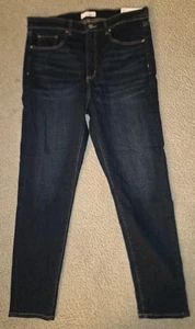 Ann Taylor LOFT Women's Regular Skinny Dark Wash Jeans 31" Inseam Size 12 NWT - Picture 1 of 5