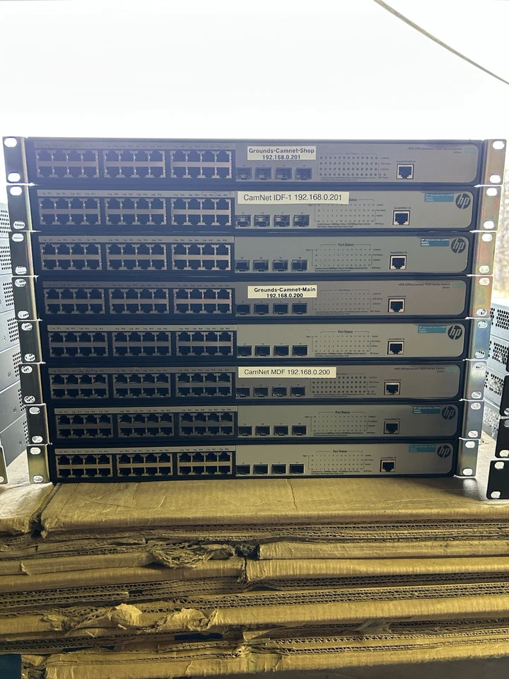 HP OfficeConnect JG926A HPE 1920-24G-PoE+ Gigabit Switch - Image 1 of 1