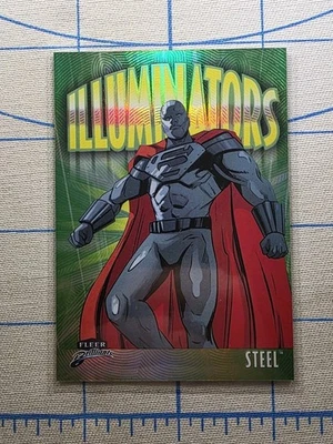 Fleer Brilliants Superman - Steel I-6 Green Parallel 11/25 - Illuminators - Card - Image 1 of 4