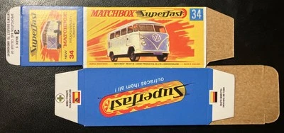Matchbox Superfast #34 Volkswagen Camper ‘74-‘76 Type G Repro Box  - Image 1 of 2
