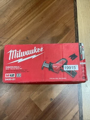 NEW Milwaukee 2420-21 M12 12-Volt Li-Ion Cordless HACKZALL Reciprocating #19915R - Image 1 of 4