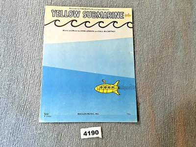 披头士黄色潜水艇乐谱 1966 年优秀 MACLEN KEYS 4190 — 第 1/3 张图片