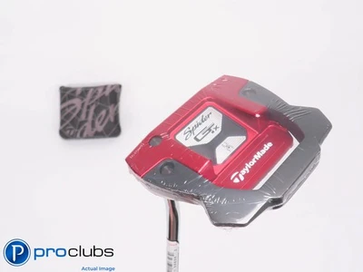 NEW Left Handed TaylorMade Spider GTX Red Single Bend 34" PUTTER w/Cover 460036 - Image 1 of 4