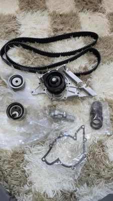 Timing Belt Kit Water Pump Tensioner for 1998-2005 Audi A4 A6 VW Passat 2.8L V6 - Image 1 of 4