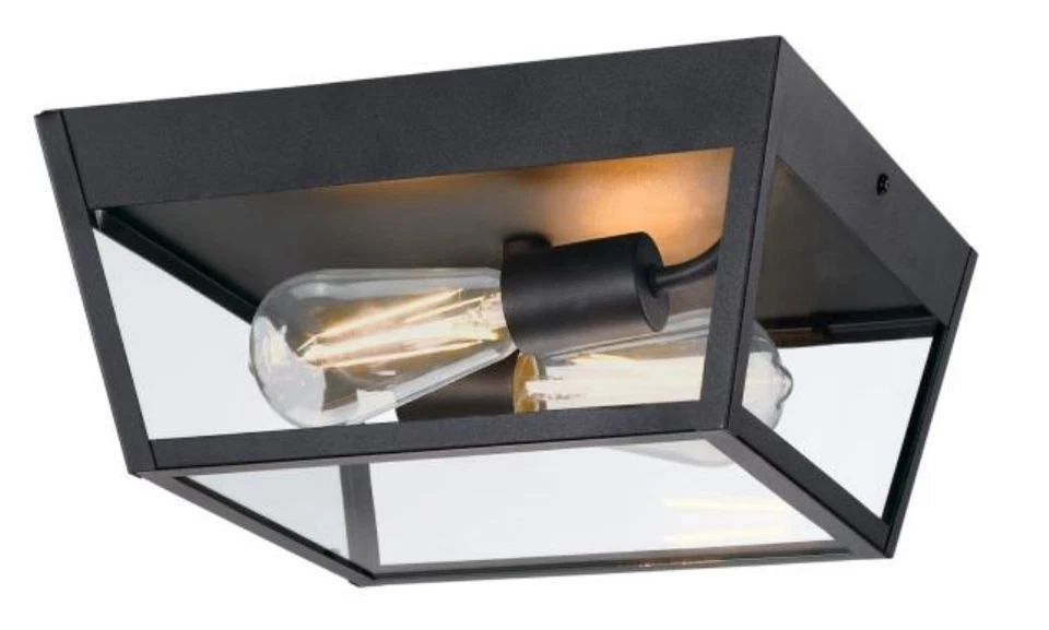 НОВЫЙ УЛИЧНЫЙ ПОТОЛОЧНЫЙ СВЕТИЛЬНИК WESTINGHOUSE PETERSON — ЧЕРНЫЙ - Изображение 1 из 4