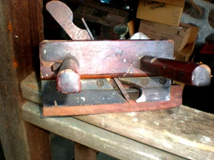 Rare Antique Vintage J. Denison Plow Planer Wood Working Plane Tool 1800s - Picture 1 of 7