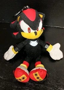 Sonic the Hedgehog Shadow 8" Key Chain Clip Plush Zip Coin Bag - Picture 1 of 8