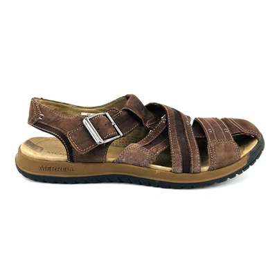 Sandalias de pescador Merrell Traveler para hombre 12 cuero marrón espresso J62213 Foto 1 de 4