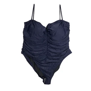 J.Crew Ruched Sweetheart One-Piece Swimsuit Size 24 Navy Blue BF176 NWT - Bild 1 von 6