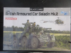 DRAGON BLACK LABEL SMART KIT 1/35 BRITISH SALADIN Mk.2 ARMOURED CAR #3554 sealed - Picture 1 of 2