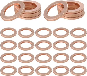 30 Stück Ölablassschraube Dichtung, 14 mm Cooper Crush Washer Öldichtdichtungen, Auto - Bild 1 von 4