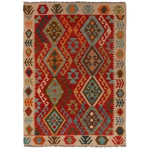Amazing Hand Knotted Vintage Turkish Kilim Kilm Wool Area Rug 5.9 x 4.1 Feet - Picture 1 of 9