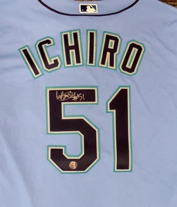 Ichiro Suzuki Signed Blue Majestic 2019 Spring Training Jersey Size XXL IS Holo - Picture 1 of 8