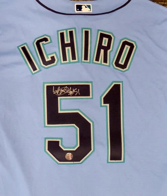 Ichiro Suzuki Signed Blue Majestic 2019 Spring Training Jersey Size XXL IS Holo - Image 1 of 4