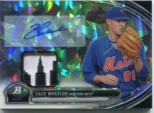 2013 BOWMAN PLATINUM ZACK WHEELER AUTO RELIC ATOMIC REFRACTOR 3/5 - Picture 1 of 1