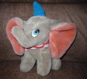 Vintage DISNEY Plush DUMBO Elephant Stuffed TOY Clean Circus Animal Jungle - Picture 1 of 1