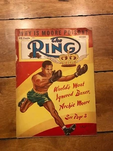 THE RING NOVEMBER 1952 ARCHIE MOORE ON THE COVER - Picture 1 of 5
