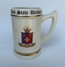 Vintage Louisiana State University LSU Ceramic Mug Stein 1968 Golden Hearts Ball