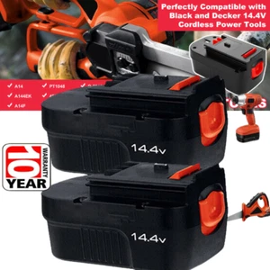 2PACK Upgraded For Black and Decker 14.4V 14.4-Volt Battery Ni-MH HPB14 FSB14 - Picture 1 of 11
