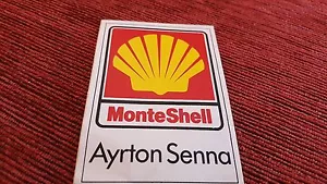 RARO ADESIVO AYRTON SENNA MONTE SHELL - Foto 1 di 1