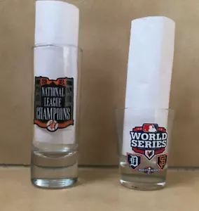 San Francisco Giants MLB Baseball Shot Glass Glasses Lot of 2 - Picture 1 of 7