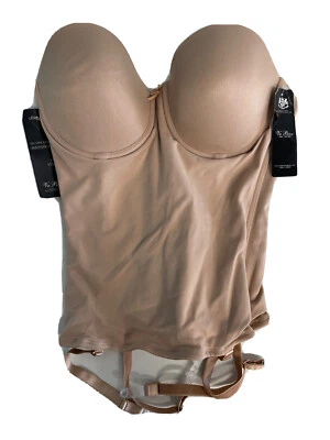 Sutiã Va Bien Longline Estilo 1503 EUA Tamanho: 34C NOVO Cintura Cinch Sem Costura NOVO Liftin - Imagem 1 de 4