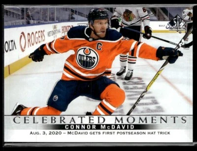 2020-21 Sp Authentic Celebrated moments Connor McDavid #108 H7R1K - Image 1 of 2