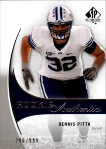 B2917- 2010 SP Authentic #217 Dennis Pitta RC /999 SAMPLE PIC - Picture 1 of 2
