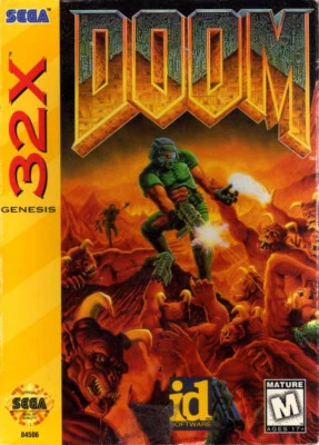 Doom (Sega 32X, 1994) Cartridge Only Sega Genesis 32x Authentic Fully Tested - Image 1 of 2