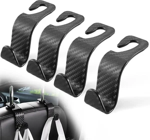 Car Purse Hook, 4 Pack Universal Auto Seat Headrest Hook Hangers Organizer for C - Picture 1 of 12