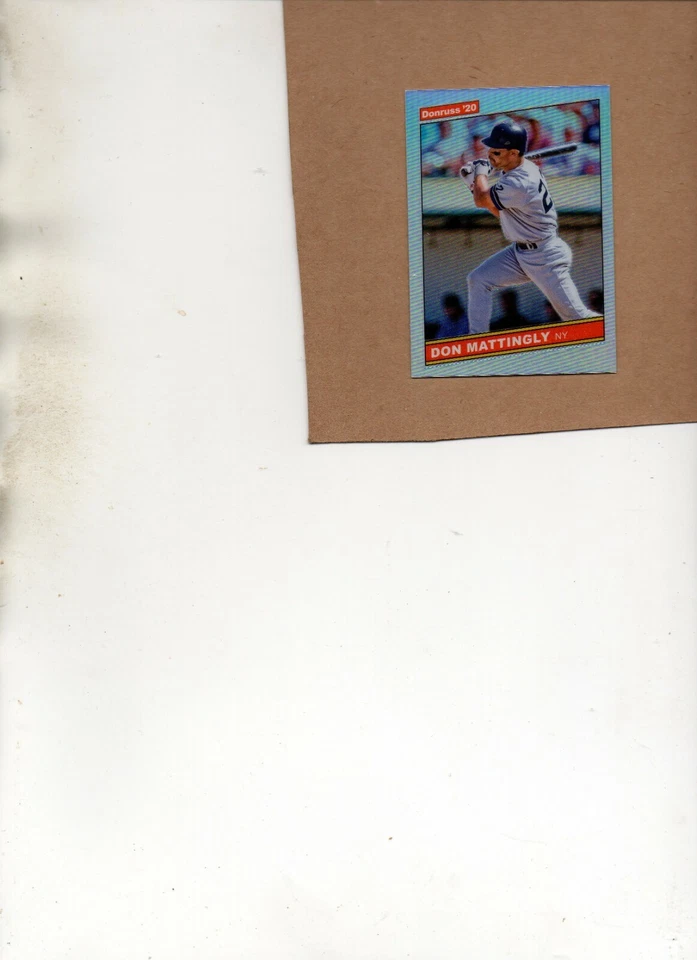 don mattingly new york yankees r86-16 silver holo prism refractor 2020 optic - Image 1 of 1
