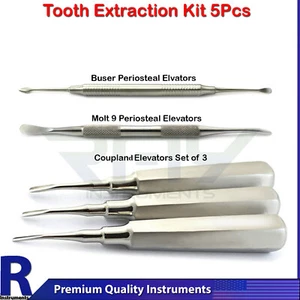 Surgical Dental Extraction Kit Periosteal Buser Molt 9 Coupland Root Elevator CE - Picture 1 of 4
