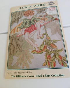 DMC The Sycamore Fairy Kreuzstichkarte Muster PC111 selten Vintage kostenloser Versand - Bild 1 von 3