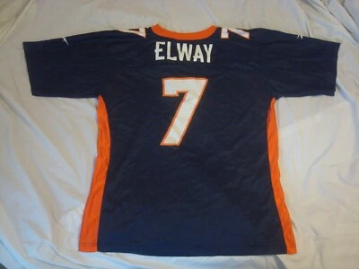 Bonita camiseta vintage Reebok Denver Broncos John Elway #7 48 hecha en EE. UU. Foto 1 de 4